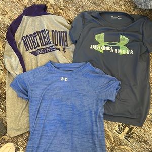 Set of 3 Under Armour Athletic material shorts